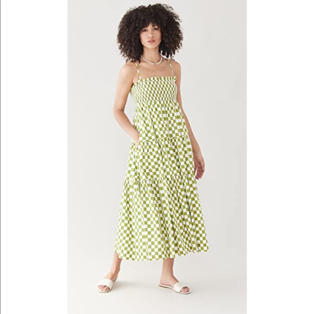 NWT En Saison smocked midi dress